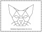 Preview: Origami Katze2 10x10
