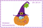 Preview: Halloween Kürbis - Halloweeneule 10x10