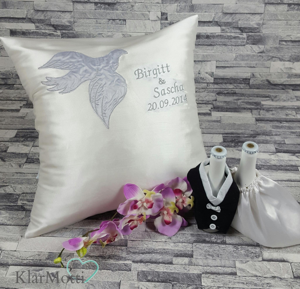Taufe Spruch Taube 16x26
