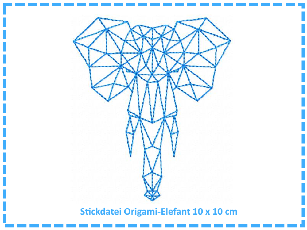 Origami Elefant 10x10