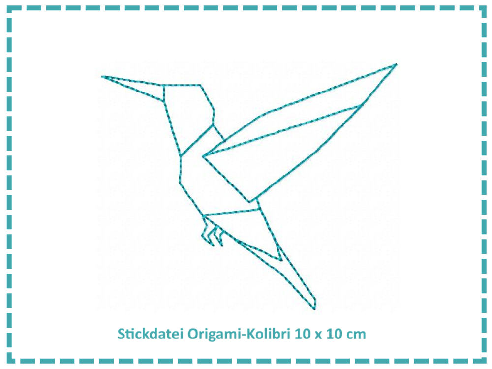 Origami Kolibri 10x10