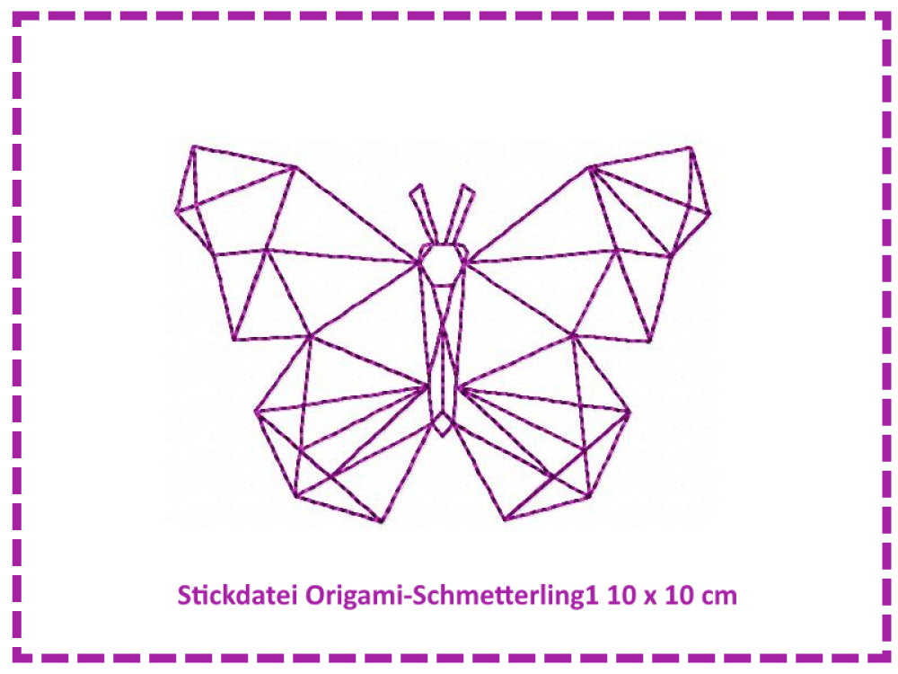 Origami Schmetterling1 10x10