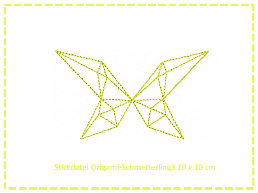 Origami Schmetterling3 10x10