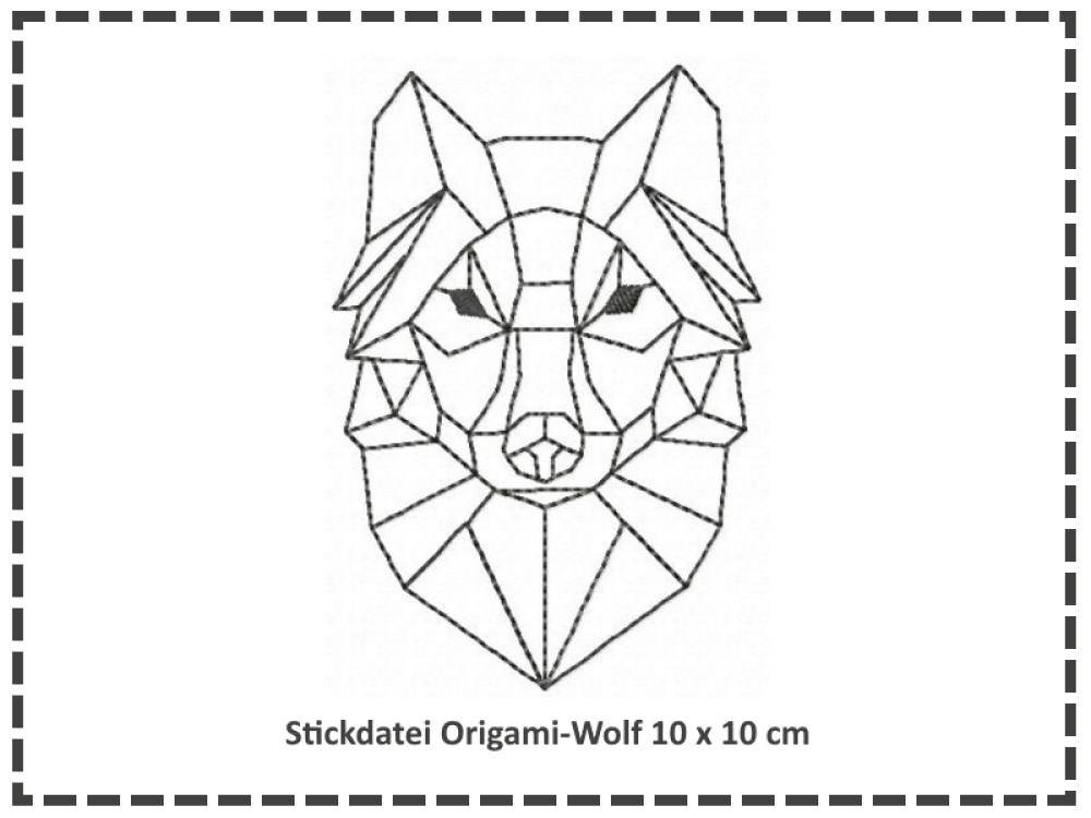 Origami Wolf 10x10