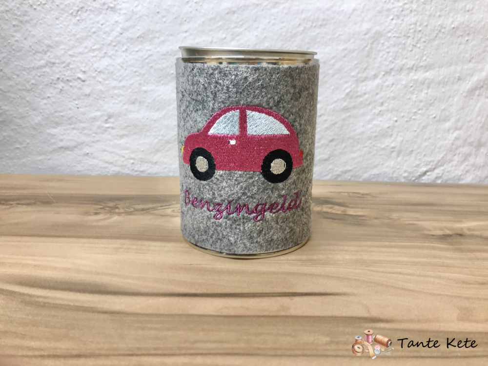 Stickdatei für Spardosen - Benzingeld 10x10