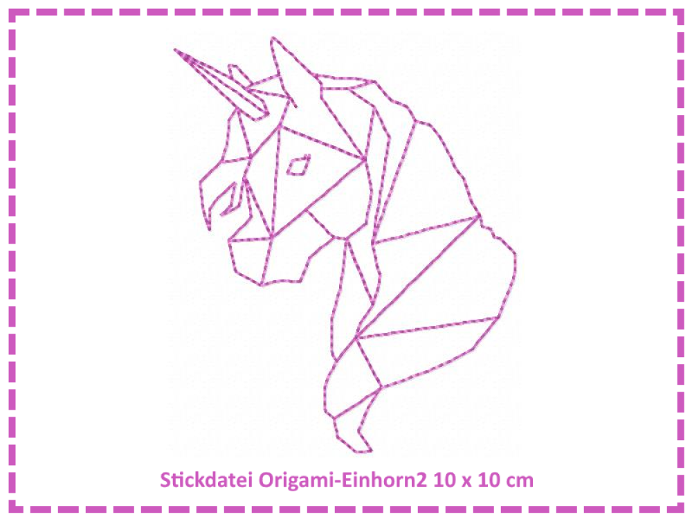 Origami Einhorn2 10x10