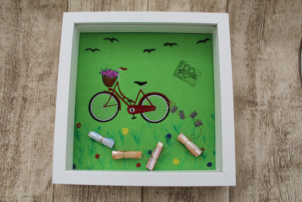 Hochzeitsfahrrad 13 x 18 cm