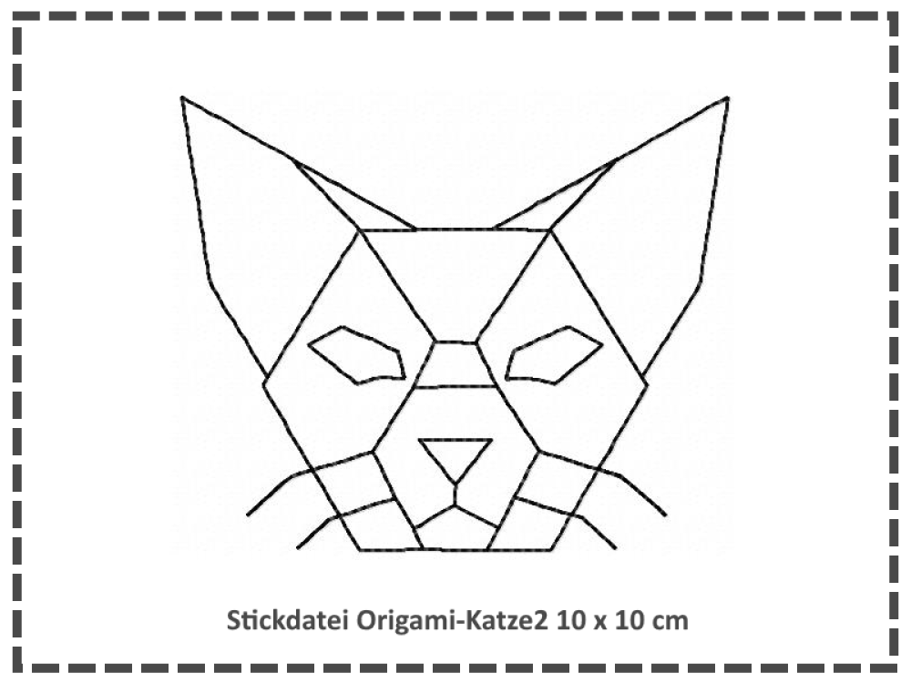 Origami Katze2 10x10