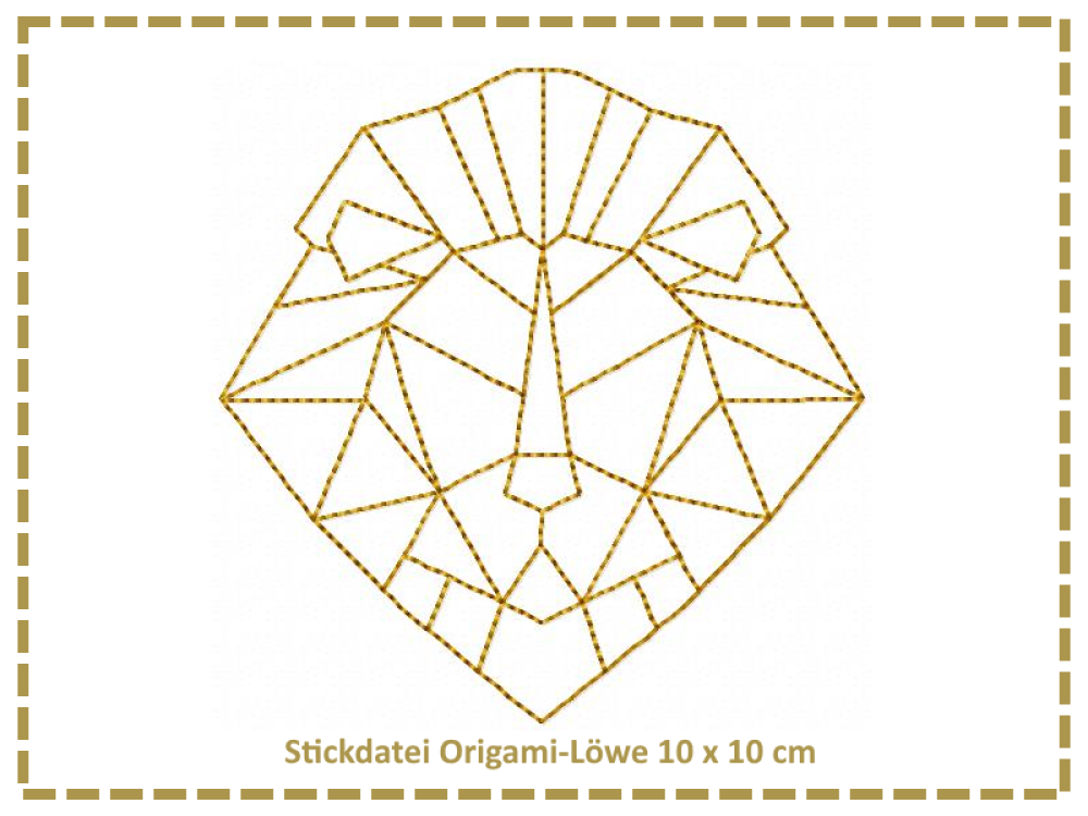 Origami Löwe 10x10