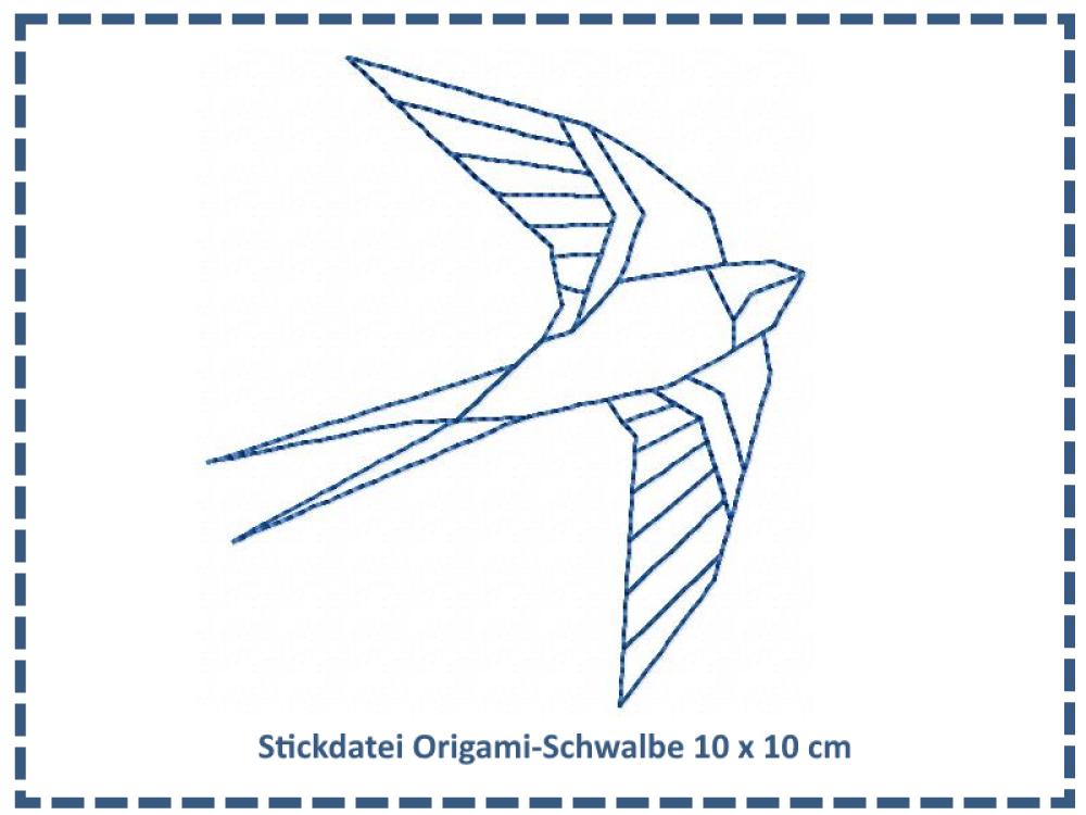 Origami Schwalbe 10x10