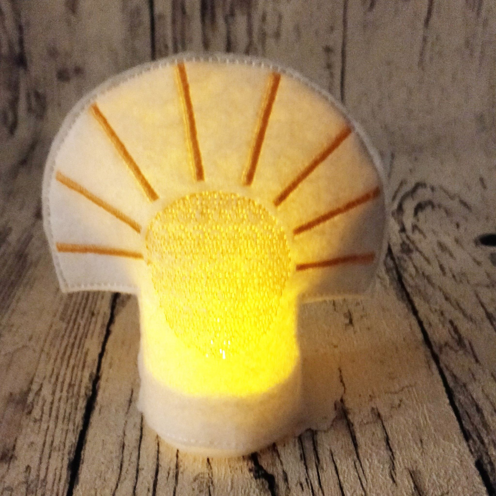 Teelichtcover Sonne ITH 10x10